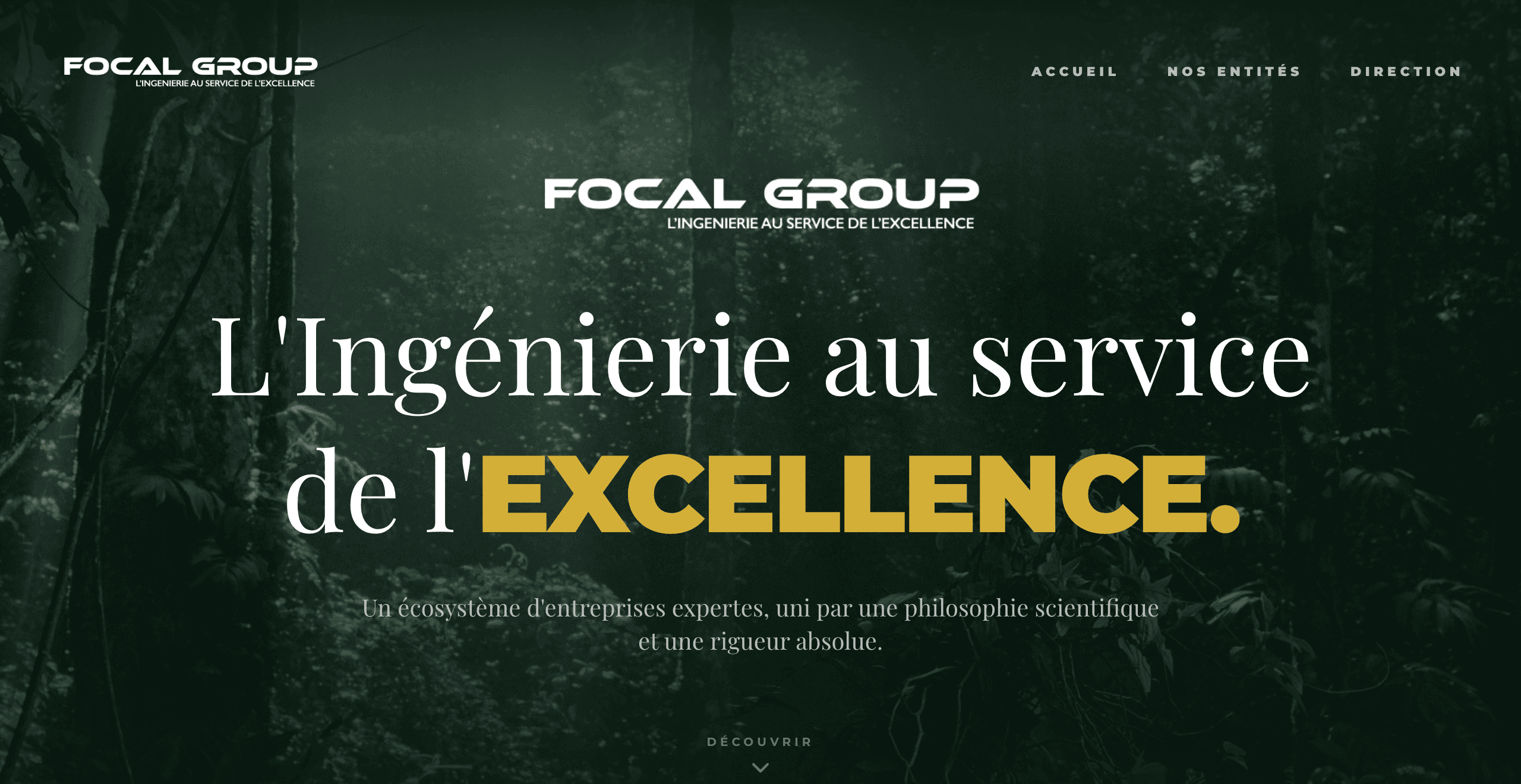 Focal Group - Portail institutionnel du groupe développé par KODY Lyon