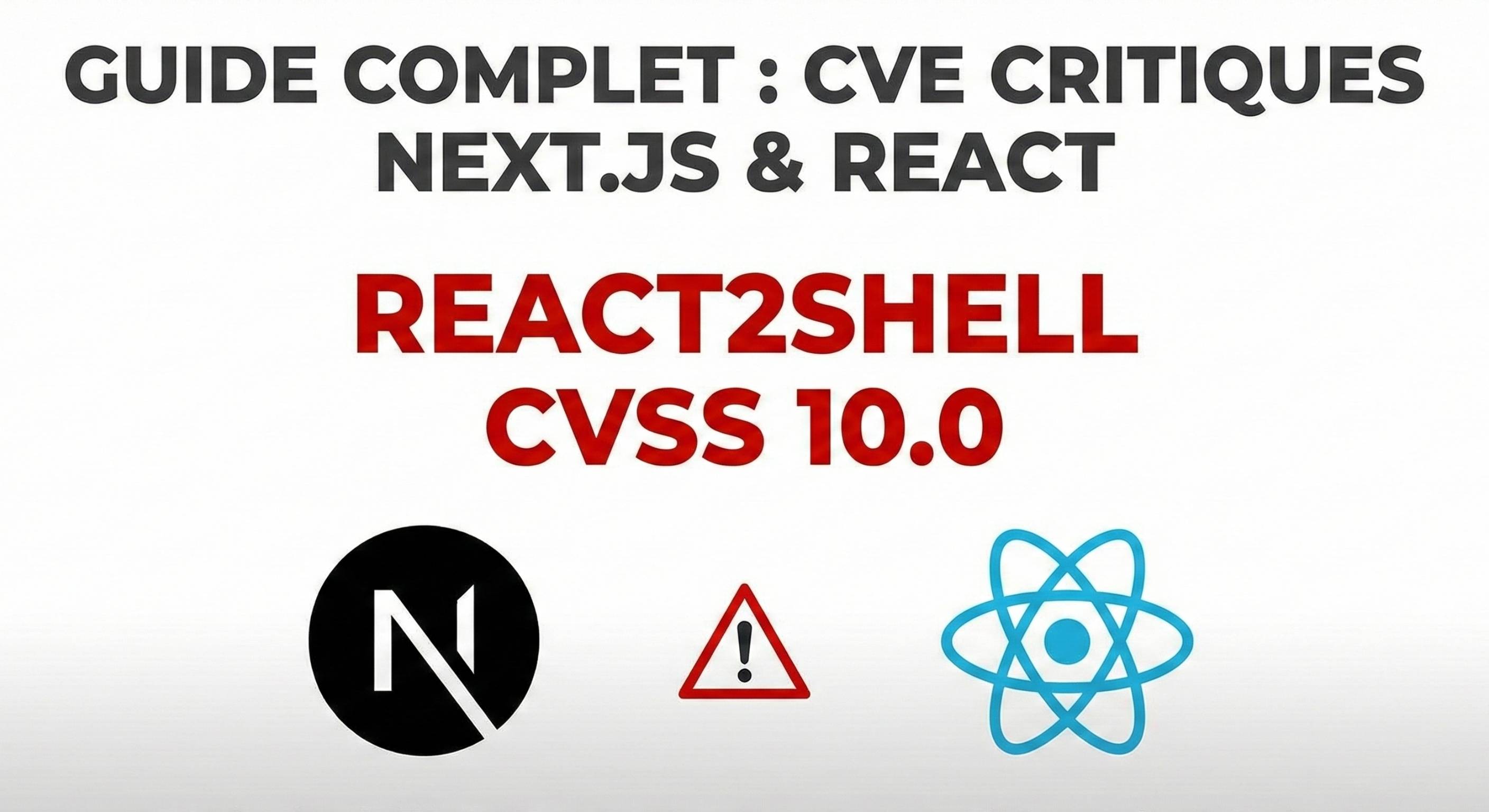 React2Shell : Guide Complet des CVE Critiques Next.js & React (Déc. 2025)