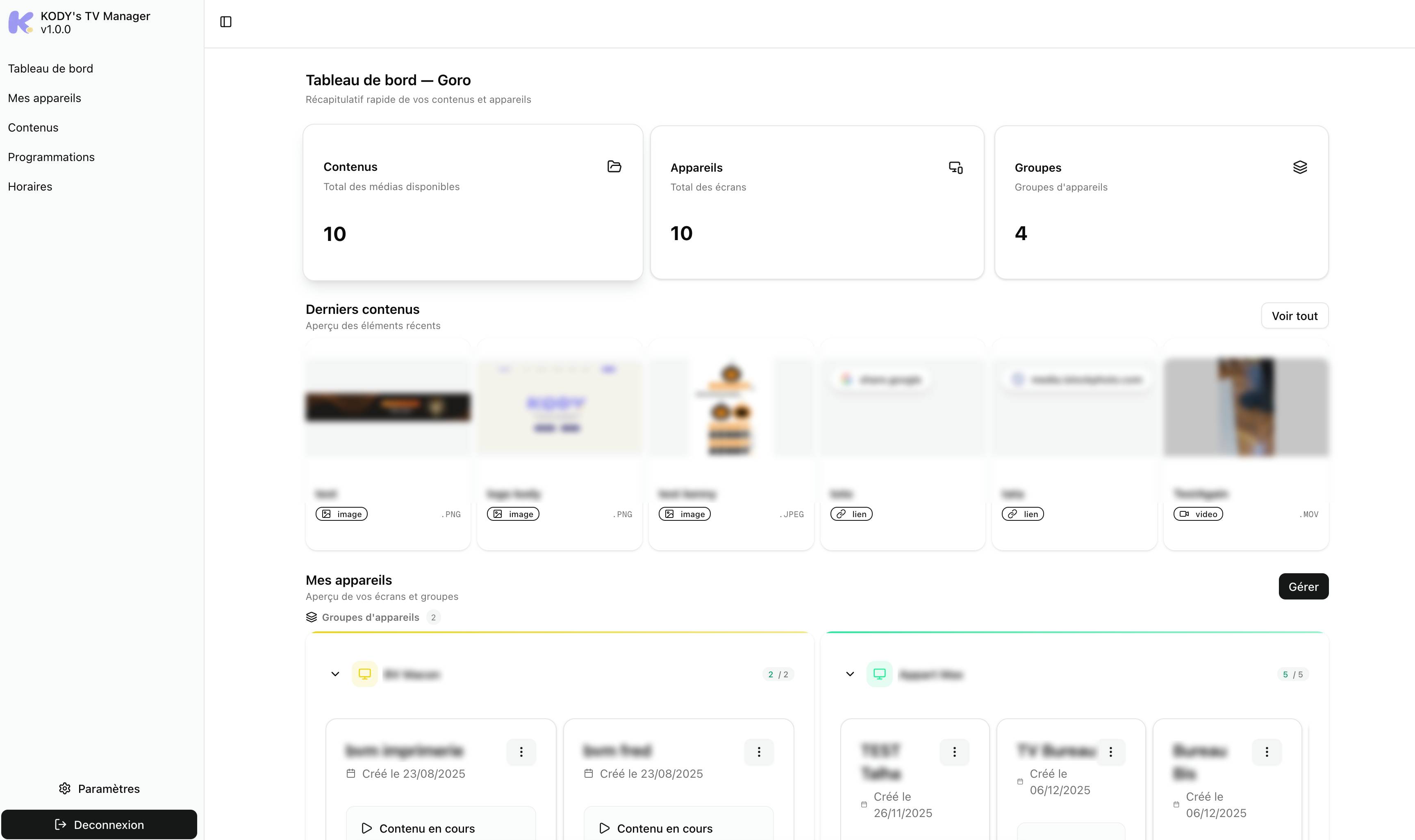 Kody's TV Management - Gestion des TVs dans des magasins co-créer avec un franchisé Bureau Vallée